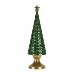 Best reviews of 🔔 Green & Gold Holiday Tree Décor Set, 12.25", 16" & 18" by Melrose 🥰 -Melrose Shop D663336S 3