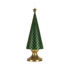 Best reviews of 🔔 Green & Gold Holiday Tree Décor Set, 12.25", 16" & 18" by Melrose 🥰 -Melrose Shop D663336S 4