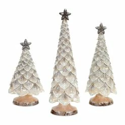 Top 10 โญ Snowy Traditional Pine Holiday Tree Décor Set, 11", 14" & 17.75" by Melrose ๐