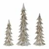 Coupon 💯 Silver & Gold Sculpted Holiday Tree Décor Set, 14.75", 18.75" & 26.75" by Melrose ⭐ -Melrose Shop D663339S 1