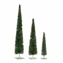 New 🛒 Deep Green Holiday Pine Tree Décor Set, 15.75", 24" & 31.5" by Melrose 👏