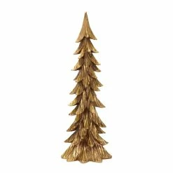 Best Sale ❤️ Gold Sculpted Holiday Tree Décor Set, 16", 18" & 23.5" by Melrose 🔔 -Melrose Shop D663342S 3