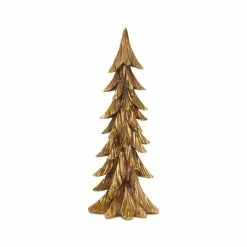Best Sale ❤️ Gold Sculpted Holiday Tree Décor Set, 16", 18" & 23.5" by Melrose 🔔 -Melrose Shop D663342S 4