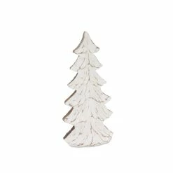 Best Pirce ⭐ Carved Whitewashed Holiday Tree Décor Set, 8.5", 11.75" & 14.5" by Melrose 🔔 -Melrose Shop D663343S 3