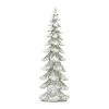 Cheapest ⭐ 27" Snowy Silver Sculpted Holiday Tree Décor Accent by Melrose 🎁 -Melrose Shop D663347S 1